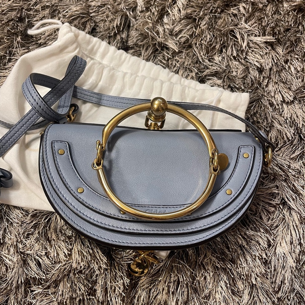 Calfskin Small Nile Bracelet Minaudiere Bag